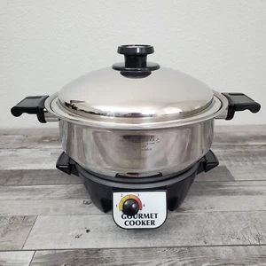 Kitchen Craft 6 Quart Dutch Oven Edelstahl Elektrischer Schongarer Boden Topf Dampfblech - Bild 1 von 20