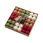 Pompons en laine en boule de feutre pour décoration de fête, 24 pièces, DIY,