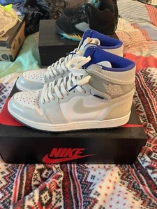 Size 10.5 - Air Jordan 1 Zoom High Racer Blue - Picture 1 of 9