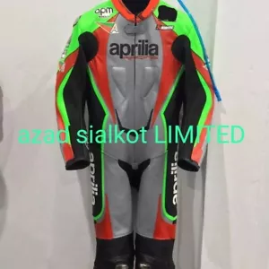 APRILIA RSV4 MOTO GP RACING LEATHER SUIT AVAILABLE IN ALL SIZE - Picture 1 of 3