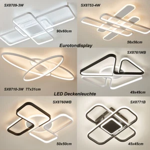 LED Lámpara de Techo SX87 Mando a Distancia Color de la Luz Ajustable Regulable - Imagen 1 de 12