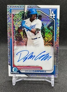 2024 Bowman Chrome Dylan Campbell Mega Box Mojo Refractor Auto Prosep - Picture 1 of 2