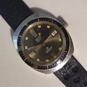 Wristwatch vintage man "Alsi Suisse" Mod. SUBMARINE 17 Mechanical Skindiver - Picture 1 of 12
