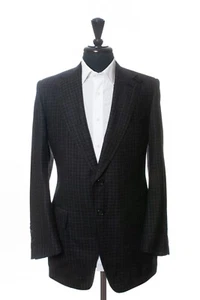 Tom Ford Charcoal Gray Check Wool Blazer 23008 - Picture 1 of 6