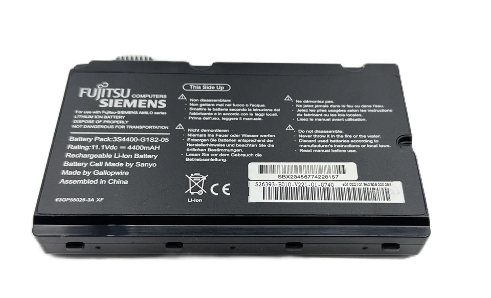 Orig. Akku Batterie 3S4400-G1S2-05 für Fujitsu Siemens Amilo Xi2548, One E5425 - Bild 1 von 1