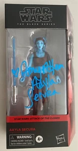 Star Wars Black Series -GENUINE Signed Amy Allen Aayla Secura Action Figure - Picture 1 of 1