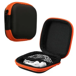 Custodia rigida per auricolari cuffie In Ear zip protezione con retina astuccio - Afbeelding 1 van 4