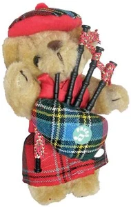 Oso de peluche musical tartán MacLean regalo escocés hecho en Escocia - Imagen 1 de 5