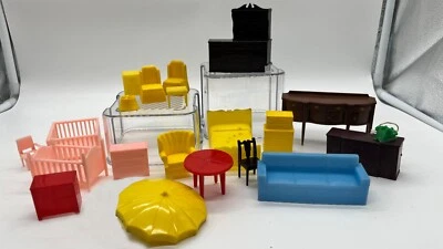 MARX Muebles para Casa de Muñecas Mini Guardería Pequeña Anfitriona Aparador Etc Lote 22 De Colección Foto 1 de 4