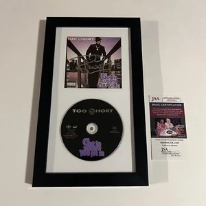 TOO SHORT SIGNED FRAMED GET IN WHERE YOU FIT IN CD RAPPER TOO $HORT JSA COA - Picture 1 of 2