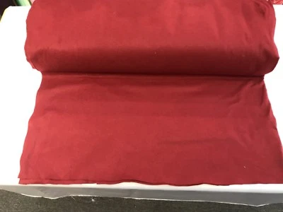 RED ACRYLICFELT 72” WIDE-SCHOOL CRAFT-POKER TABLE FABRIC-SOLD BY YARD. - Image 1 of 4