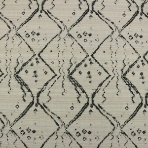 NATE BERKUS KRAVET GLOBE TROT NERO BLACK GEOMETRIC FURNITURE FABRIC BTY 56"W - Picture 1 of 6