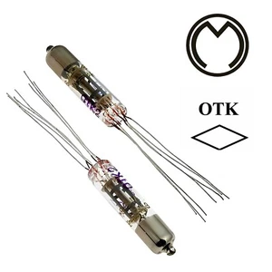 10pcs 6J5B-V Miniature HF Pentode Tube Same Date 04-1984 Gold Grid OTK Soviet - Picture 1 of 5
