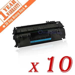 10 PK CF280A 80A Czarny toner laserowy Kaseta do HP LaserJet Pro 400 M401dn M425 - Zdjęcie 1 z 10