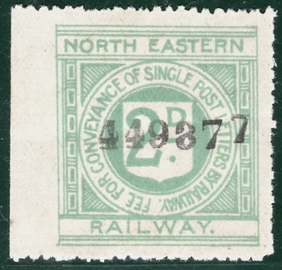 GB NER KGV Railway Letter Stamp 2d NORTH EASTERN (WW1) ex LACY-SPENCER S2WHITE76 - Image 1 of 4