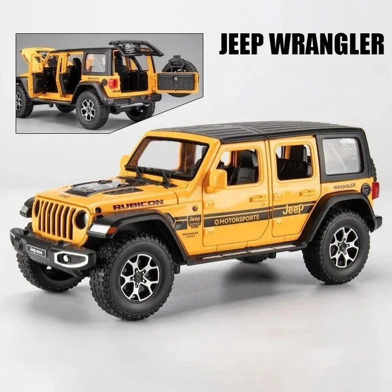 Jeep Wrangler Rubicon Aleación 1:22 Diecast Modelo Coche Luz de Sonido Vehículo de Juguete Regalo Foto 1 de 4