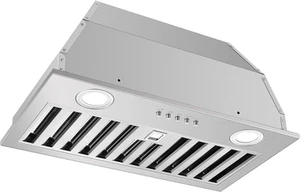 Range Hood Insert 20 Inch 600 CFM Stainless Steel, Ducted/Ductless Convertible U - Picture 1 of 7