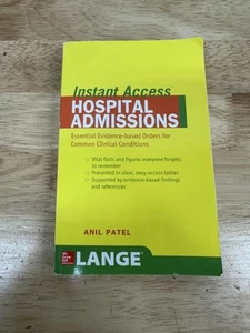 LANGE Instant Access Ser.: LANGE Instant Access Hospital Admissions : Essential - Imagen 1 de 3