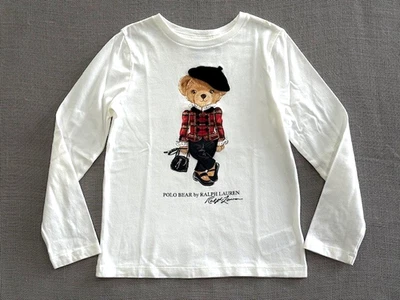 Polo Ralph Lauren Beear Jersey Long- Sleeve Tee SMALL/ 7 years - Image 1 of 4