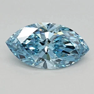 Diamante de corte marquesa azul natural certificado 7,00 quilates diamante suelto claridad SI - Imagen 1 de 11