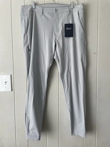 Pantalone BYLT uomo 38 grigio basics tutti i giorni jogger atletico elasticizzato cerbiatto nuovo con etichette - Foto 1 di 14