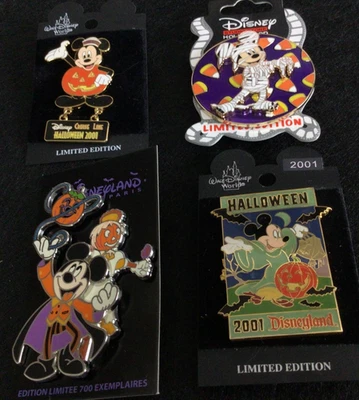 Disney 4 сняты с производства старые булавки Микки различные костюмы Хэллоуин ограниченного тиража - Изображение 1 из 4