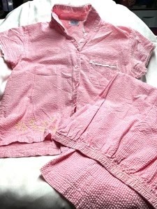 Lot 4398- Women's GABRIELLE INTAMATES Pink Gingham PJs- Size L - Picture 1 of 7