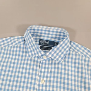 Polo Ralph Lauren Herren Hemd Blau Large Relaxed Fit Gingham Check Westerton - Bild 1 von 8