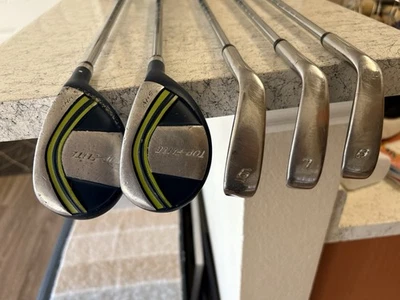 Juego de hierro inoxidable Top Flite (5 palos) - Club de golf para hombre - diestro, varillas de acero Foto 1 de 4