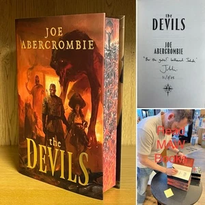 BROKEN BINDING The Devils - Joe Abercrombie ~ SIGNED, LINED, EVENT DATED + Extra - Foto 1 di 23