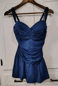 Bleu Rod Beattie Dark Blue One Piece Swimsuit/Bathing Suit, Size 8D New - Picture 1 of 7