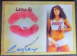 Layla El WWE Diva Dancer & Model 2021 Collectors Expo Autographed Kiss Card - Picture 1 of 3