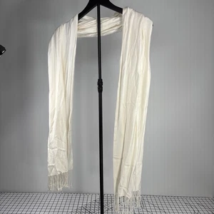 Jones New York Creme Fransen Schal - Bild 1 von 13