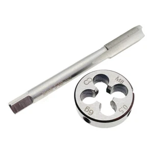 M8x0.5 Tap & Die Set Right Hand M8 x 0.5mm Metric Thread Tap Die RH TOOL - Picture 1 of 5