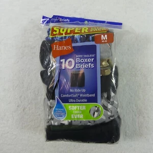 Hanes Underwear Boys Medium 10/12 Boxer Briefs Cool Comfort 10 Pack - Picture 1 of 11