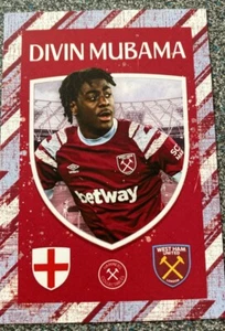 Tarjeta coleccionable Divin Mubama Hammers 2022/23 West Ham Utd e Inglaterra - Imagen 1 de 2