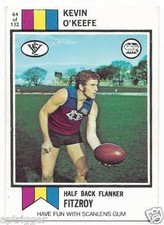 1974 Scanlens (64) Kevin O'KEEFE Fitzroy (Excellent)