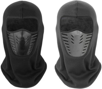 Balaclava Ski Full Face Mask Windproof Fleece Neck Warm for Winter Cold Weather Foto 1 de 4