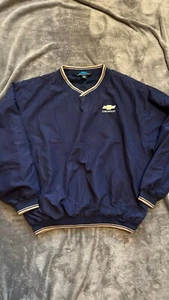 Vintage Corvette Crewneck Pullover Sweatshirt Blue Embroidered Logo Mens Size XL - Picture 1 of 6