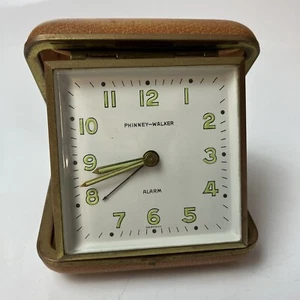Phinney-Walker Wind Up German Travel Alarm Clock Camping Off Grid GITD VTG Works - Picture 1 of 16