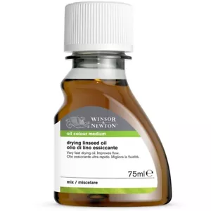 Winsor & Newton Oil Colour Painting Medium Drying Linseed Oil 75ml - Picture 1 of 4