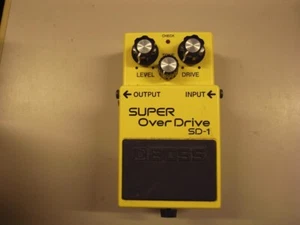 USED BOSS SD-1 SUPER Over Drive Overdrive pedal for guitar Free Shipping - Picture 1 of 6