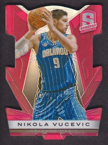 2013-14 Panini Spectra Basketball Red Die Cut Variation #10 Nikola Vucevic 03/25