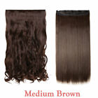 One Piece THICK 100% Real Natural Clip in as Human Hair Extensions Full Head HYT