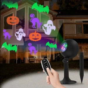 Proyector impermeable de luces LED para decoraciones de fiesta con temas de Halloween - Imagen 1 de 14