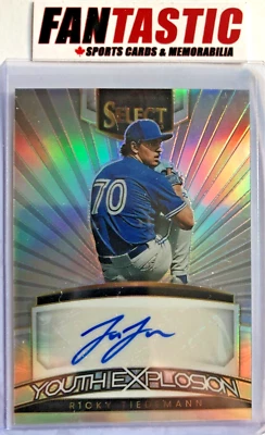 Ricky Tiedemann Auto /99 2023 Panini Select Prizm YES-RT Youth Explosion - Image 1 of 2