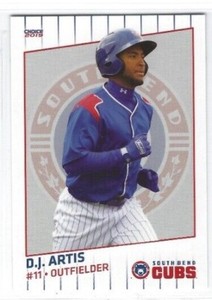2019 South Bend Cubs (High-A Chicago Cubs) D.J. Artis