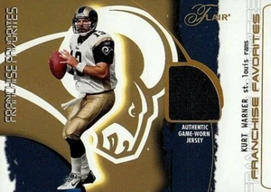 KURT WARNER 2002 FLAIR FRANCHISE FAVORITES GAME USED JERSEY - Picture 1 of 1