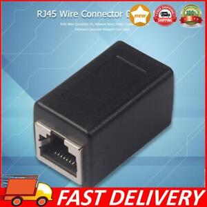 RJ45 Coupler Dual Straight Head Network Ethernet LAN Cable Joiner Extender Plug