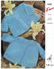 Emu 8285 baby matinee coat vintage crochet pattern